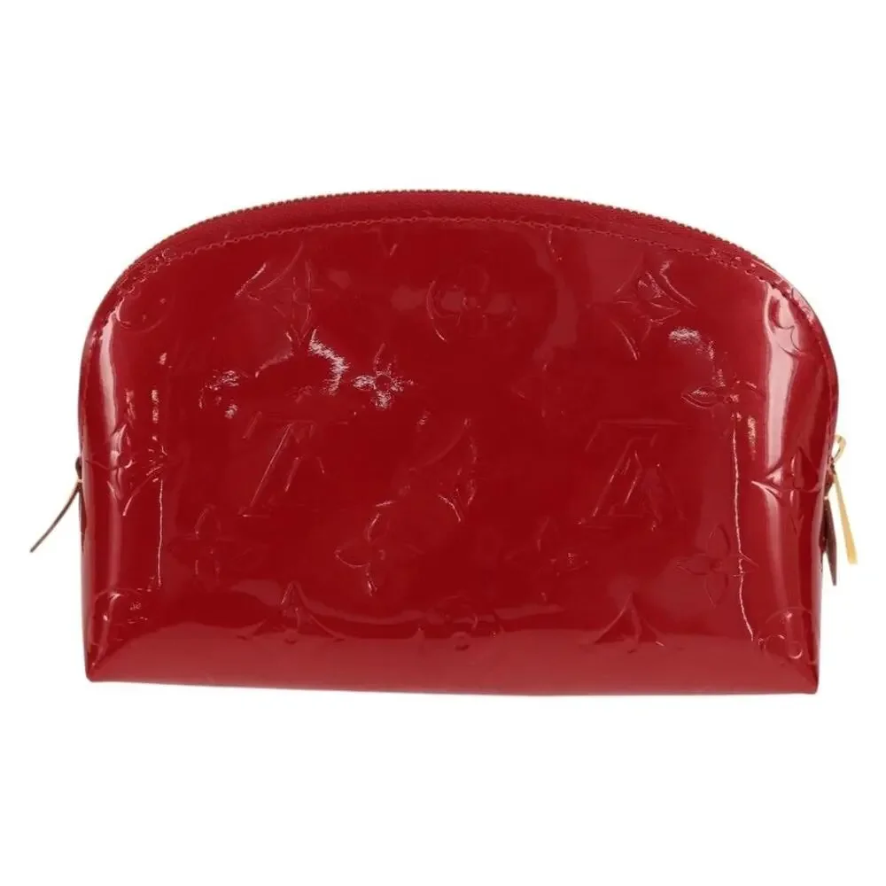 Louis Vuitton Monogram Vernis Pochette Pouch Rose Indian Pink
